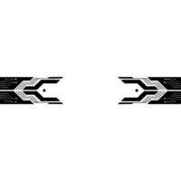 Abstract Tech Circuit Board Element, White Space vector