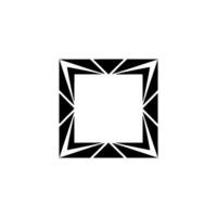 Geometric Black And White Frame Element vector