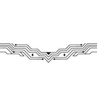 Minimalist Circuit Board Element On Light Background vector