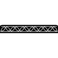 Geometric Black And White Patterned Border Modern vector