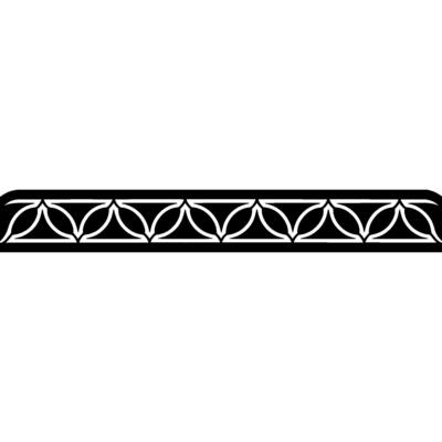 Geometric Black And White Patterned Border Modern