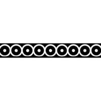 Abstract Black And White Circle Border On White Background vector