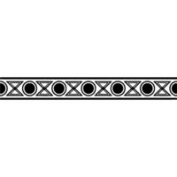 Minimalist Geometric Border With Repeating Patterns vector