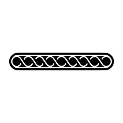 Minimalist Celtic Knot Border on Light Gray Background