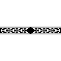 Elegant Black and White Laurel Wreath Border vector