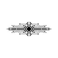 Abstract Circuit Board Element on White Background - Circuit board vector