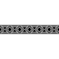 Geometric Border Black and White Diamond Pattern vector