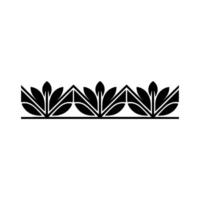 Elegant Black Floral Border on Gradient Background 1 vector