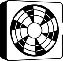 A doodle style icon showing cpu fan vector