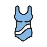 Swimsuit icon creatively designed in glyph style vector