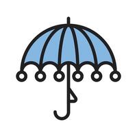 Eye catchy glyph style icon showing fancy umbrella vector