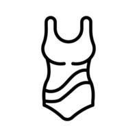Swimsuit icon creatively designed in linear style. vector