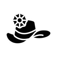 Summer hat icon in glyph style, ready for premium use, vector
