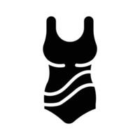 Swimsuit icon creatively designed in glyph style, vector