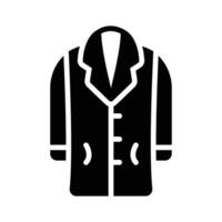 Get this latest glyph style icon of long coat, vector