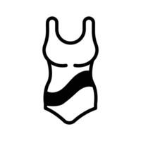 Swimsuit icon creatively designed in glyph style. vector