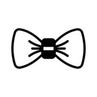 Bow tie icon creatively designed in glyph style. vector