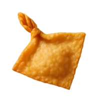 Simple 3D Fried Wonton with Knotted Edge for Culinary Presentation png