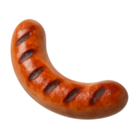 Realistic 3D Grilled Sausage for Culinary and Food Graphics png