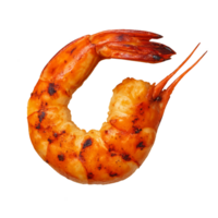 Grilled Shrimp in 3D Render with Realistic Texture and Detail png