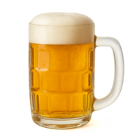 Golden Beer Mug with Foam on Top, Simple and Refreshing Design png