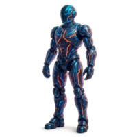 Illuminated Transparent Robot in Futuristic Design with Simple Aesthetics png