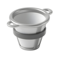Empty cup with handle isolated on transparent background png