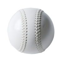 A white baseball with detailed stitching isolated on transparent background png