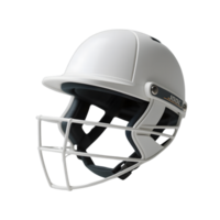 White cricket helmet isolated on transparent background for design use png