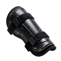Black shin guard isolated on transparent background for leg protection png