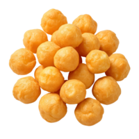 A pile of doughnut holes isolated on transparent background png