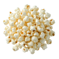 A pile of popcorn isolated on transparent background png