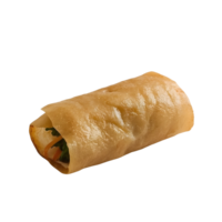 A single spring roll isolated on transparent background png