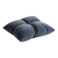 Blue Square Pillow Isolated on Transparent Background png
