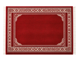 Elegant Red Persian Rug with Intricate Design png