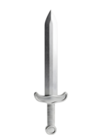 Sword minimalist 3D rendering a soft and smooth renderer png
