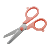 Scissors minimalist 3D rendering a soft and smooth renderer png