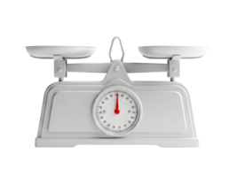 Kitchen weighing scale minimalist 3D rendering soft and smooth renderer png