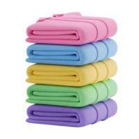 pile of clothes minimalist 3D rendering soft and smooth renderer png