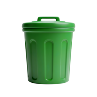 Trash can minimalist 3D rendering and smooth renderer png