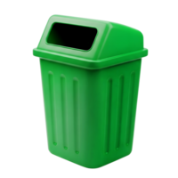 Trash can minimalist 3D rendering soft and smooth renderer png