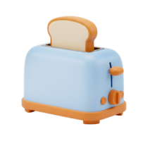 Toaster minimalist 3D rendering soft and smooth renderer png