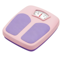 Body weight scale minimalist 3D rendering soft and smooth renderer png