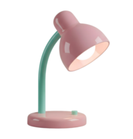 Desk lamp minimalist 3D rendering a smooth renderer png