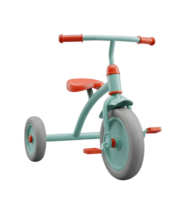Childrens Tricycle Minimalist 3D Rendering in a Soft And Smooth Renderer png