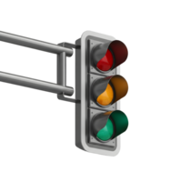 Hanging Traffic Light Minimalist 3D Rendering in a Soft And Smooth Renderer png