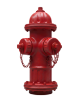 Red Fire Hydrant Minimalist 3D Rendering in a Soft And Smooth Renderer png