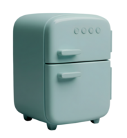 Refrigerator Minimalist 3D Rendering in a Soft And Smooth Renderer png
