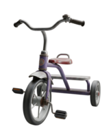Childrens Tricycle Minimalist 3D Rendering And Smooth Renderer png