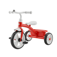Childrens Tricycle Minimalist 3D Rendering in Soft And Smooth Renderer png